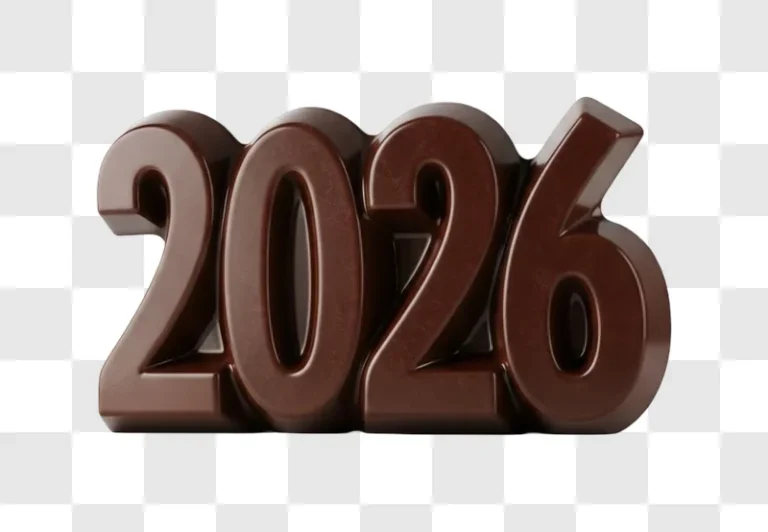 brown 2026 year number sign