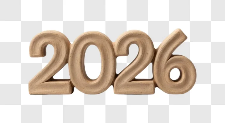 brown 3d number twenty twenty six