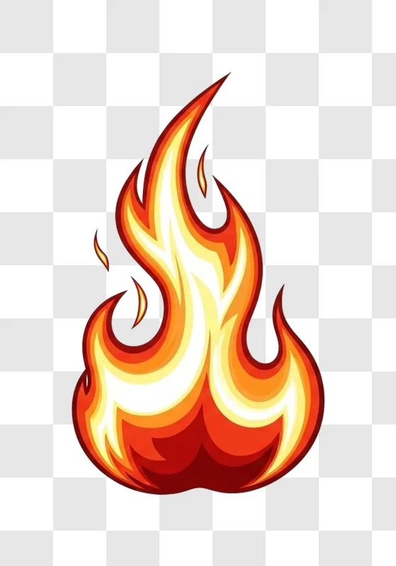 burning flames with yellow orange red hues