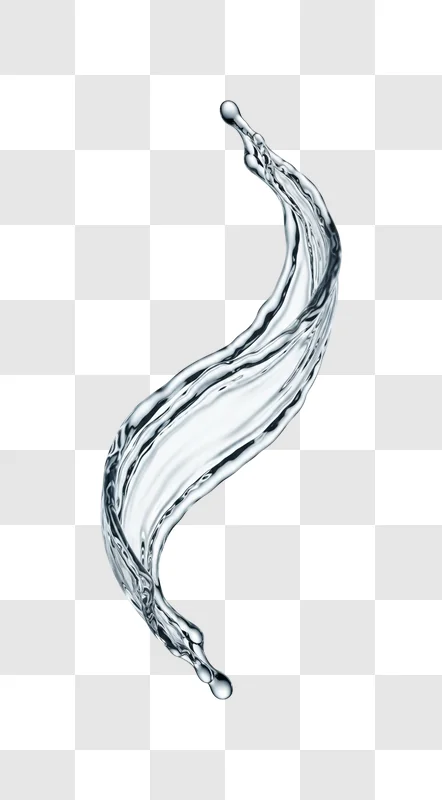 clear water gushed into the air