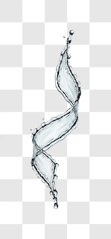 clear water splashing in air