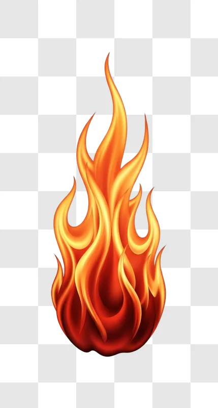 flames blazing fire illustration