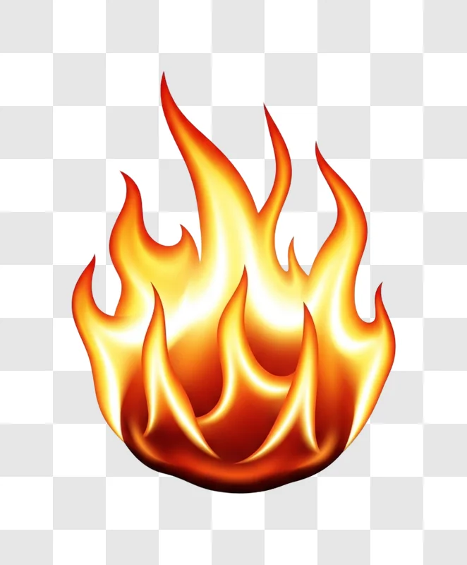 flames fire illustration orange yellow