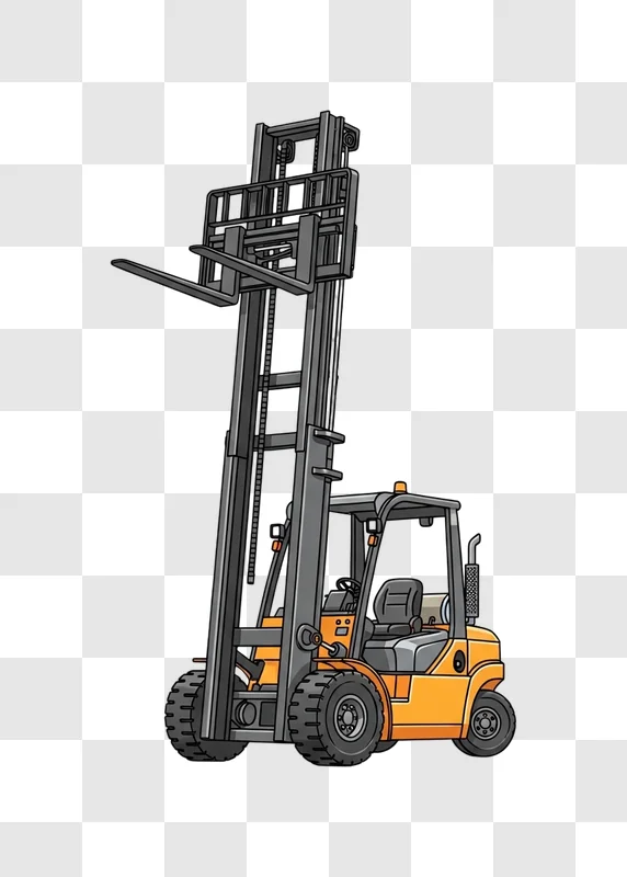 forklift with high lift