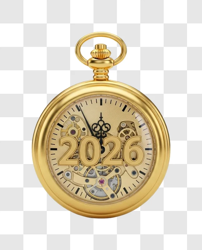 gold pocket watch with open face