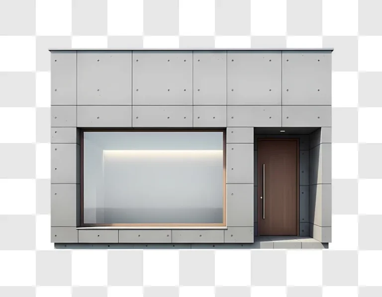 modern building window and door