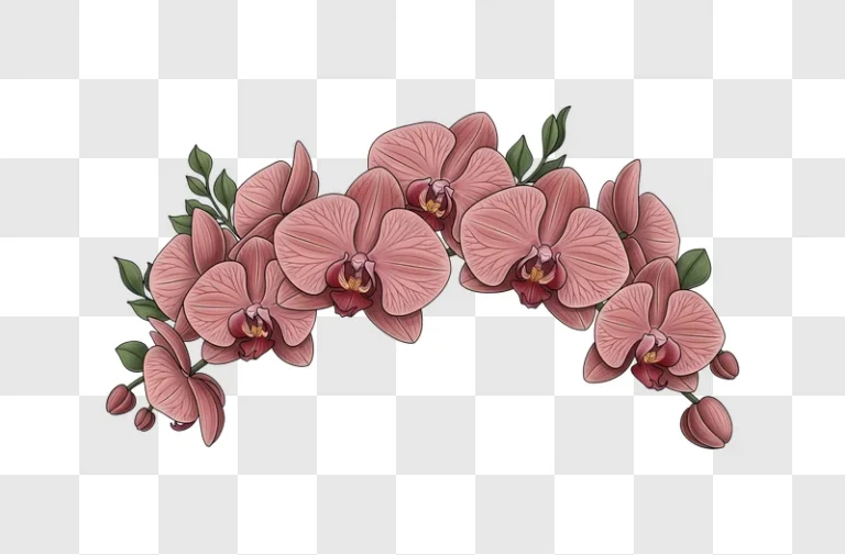 pink orchid flowers arrangement