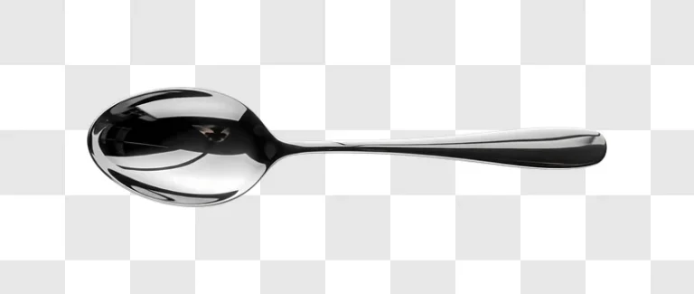 silver teaspoon isolated