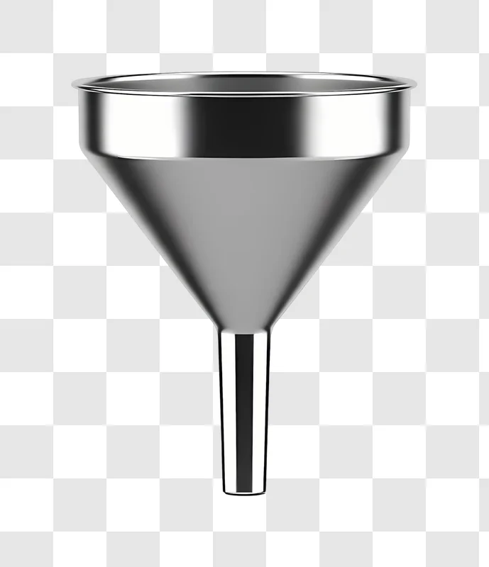 stainless steel kitchen funnel