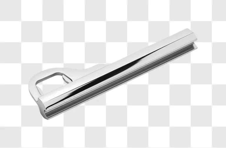 stainless steel razor blade closeup