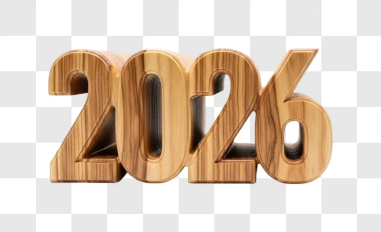 wooden numbers twenty twenty six