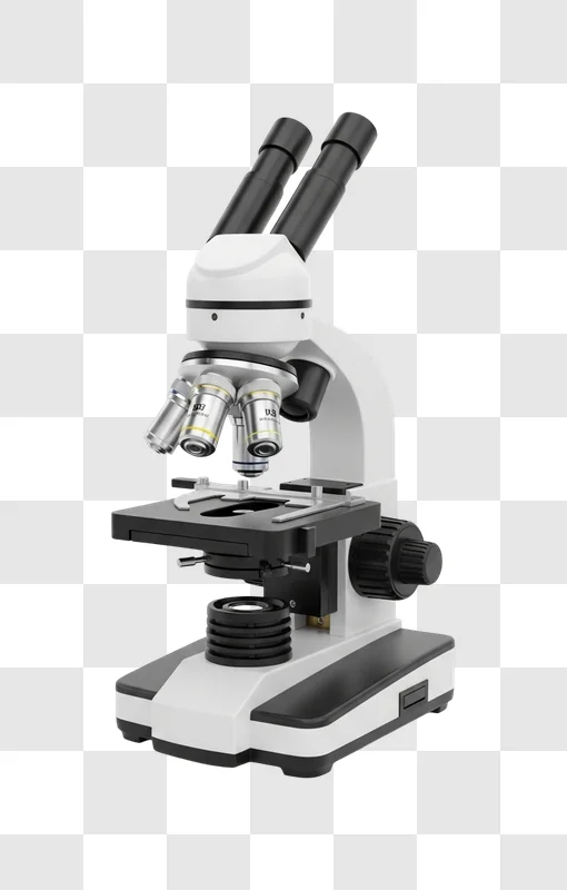 advanced binocular lab microscope on display