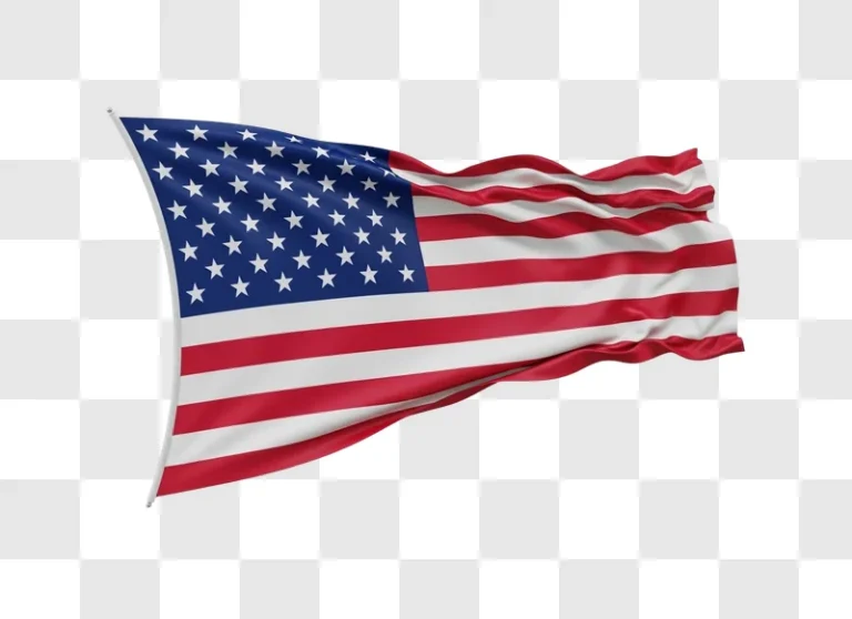 american flag waving in the wind