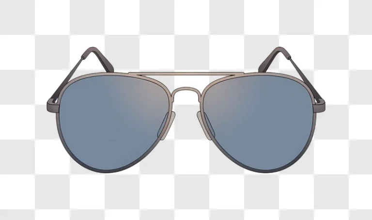 aviator sunglasses with reflective blue lenses