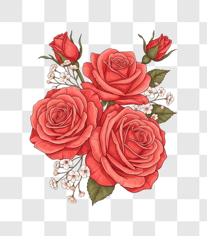 beautiful pink rose flower bouquet