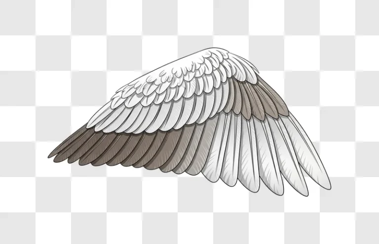 bird wing feathers close up