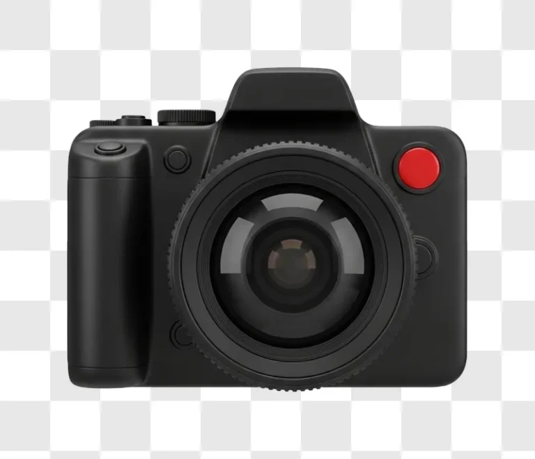 black digital camera with lens