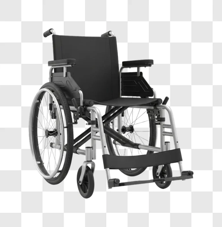 black manual wheelchair for disabled people