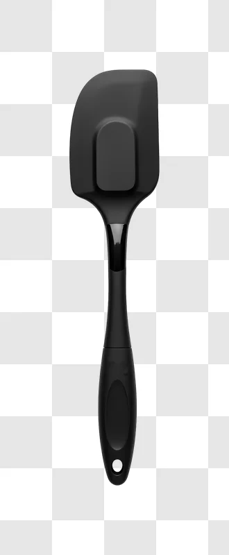 black silicone spatula kitchen tool