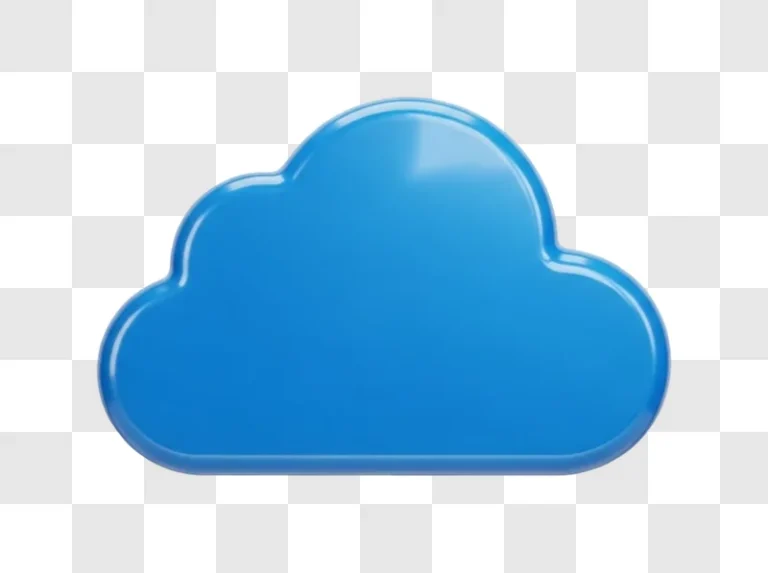 blue cloud icon graphic symbol