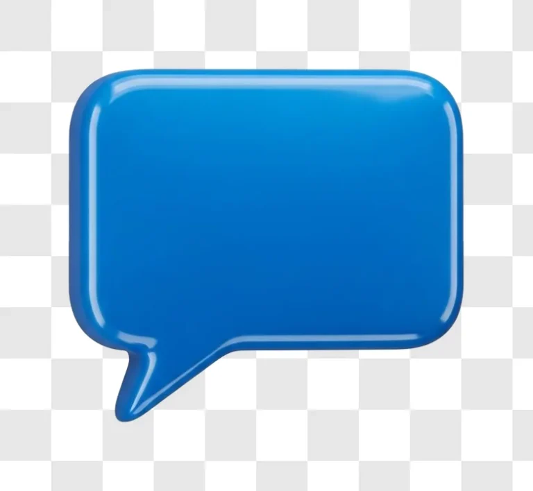blue speech bubble icon design element