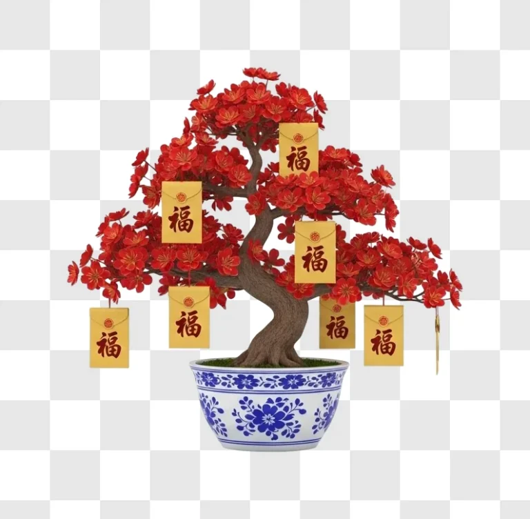 bonsai tree in decorative pot