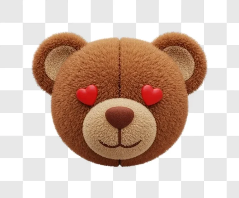 brown teddy bear face closeup