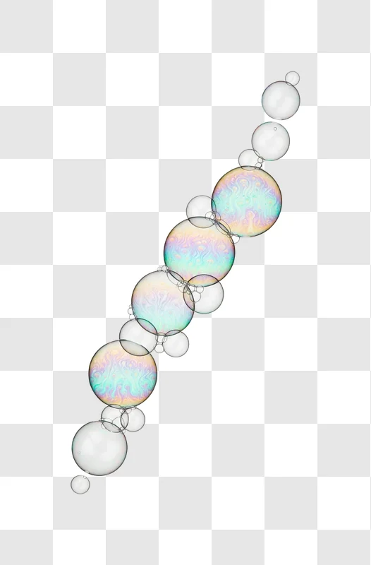 bubbles floating in the air