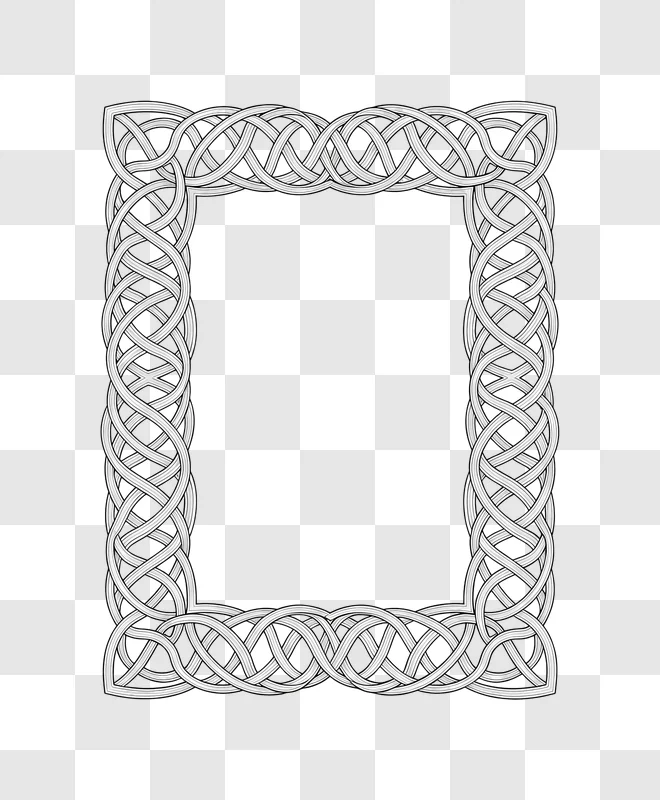 celtic border design with white