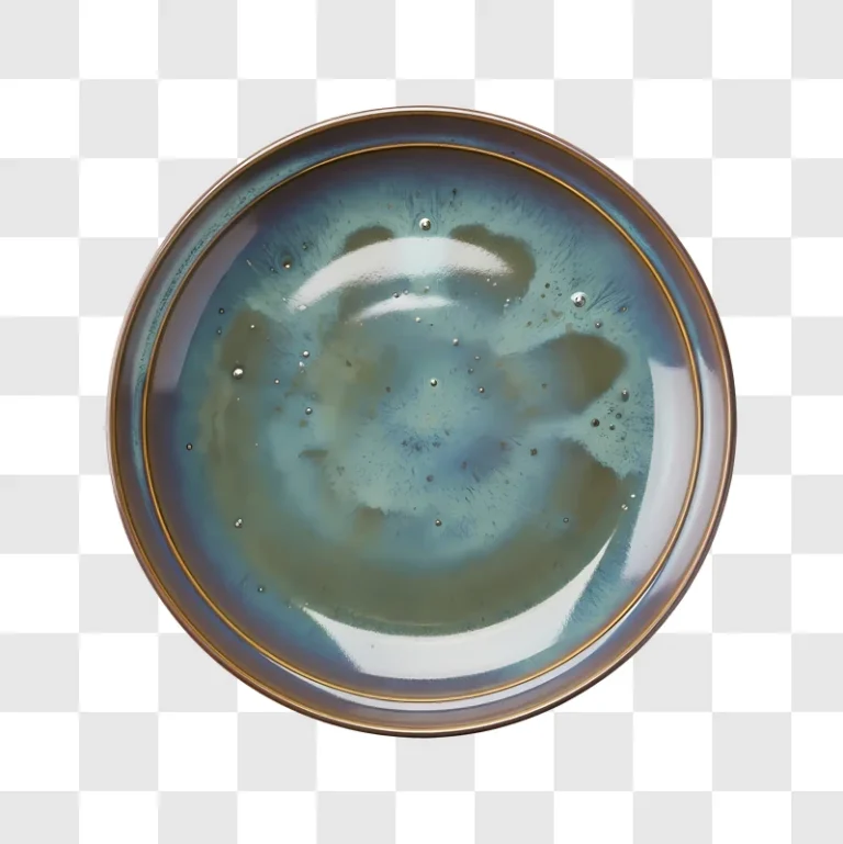 ceramic plate with glaze