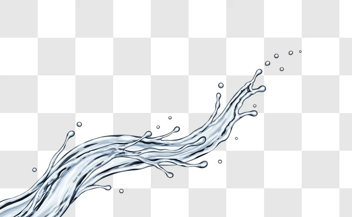clean blue dynamic water splash flow graphic