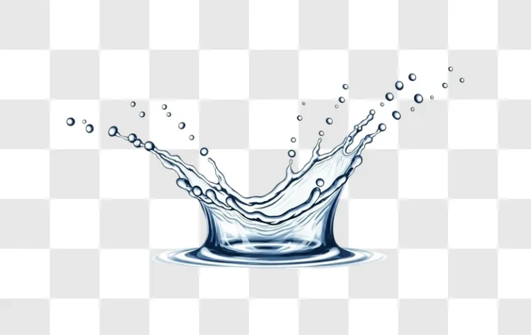 clear blue water splash crown ripples