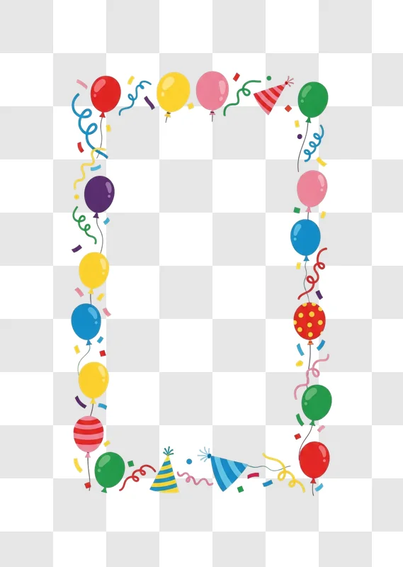 colorful balloons and party decorations