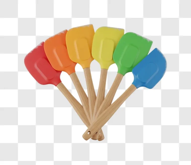 colorful silicone kitchen spatulas set