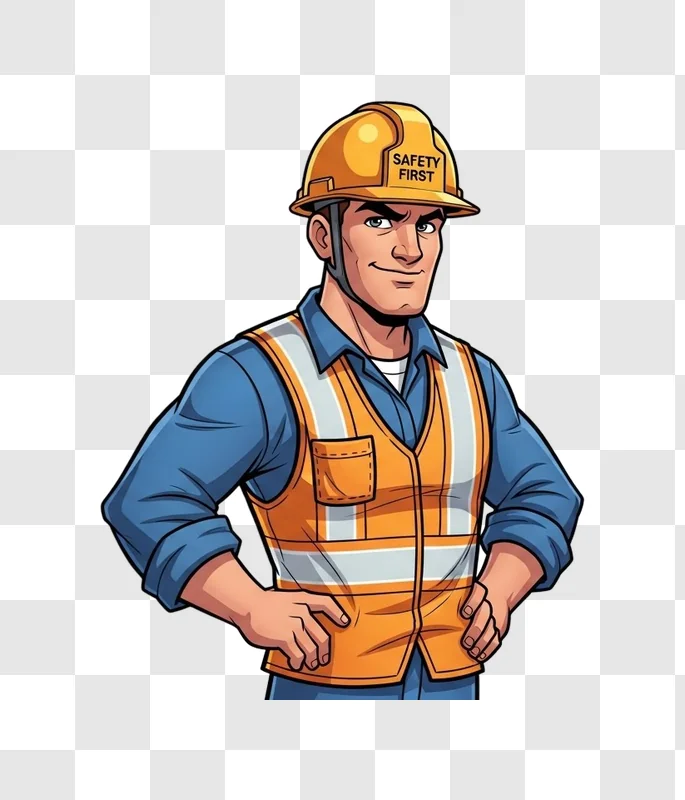 construction worker in safety gear
