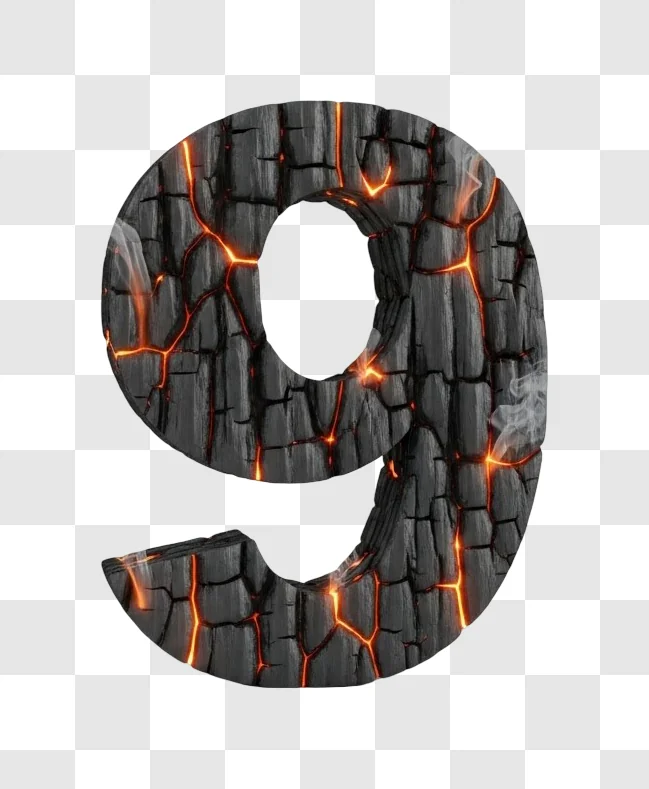 cracked lava rock number nine