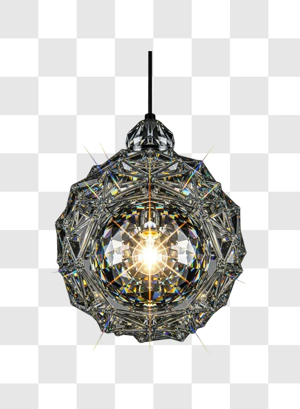 crystal glass light fixture hanging lamp