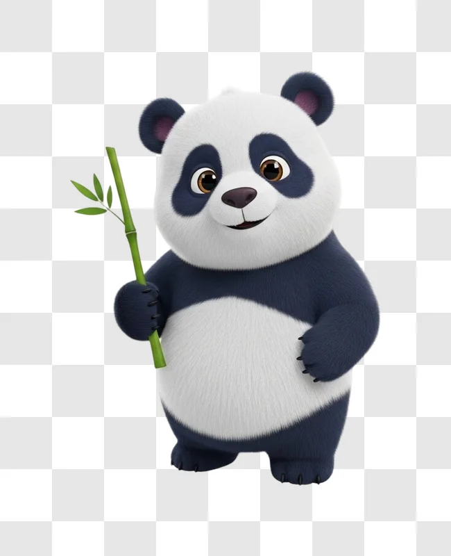 cute cartoon panda bear character