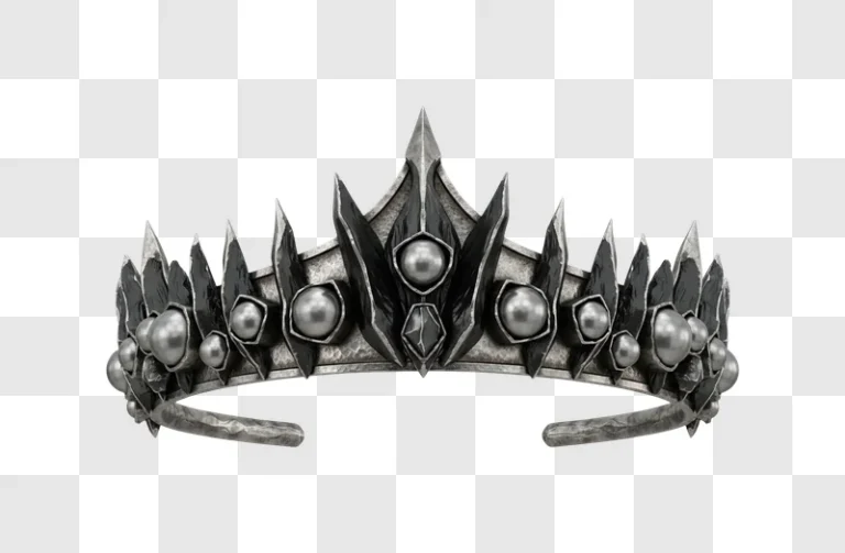 dark fantasy metal crown headband