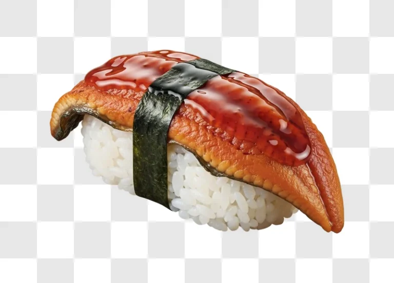 delicious sushi with sea urchin on top