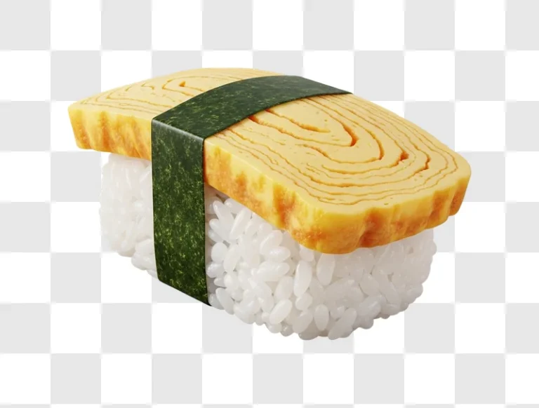 delicious sushi with seaweed and rice