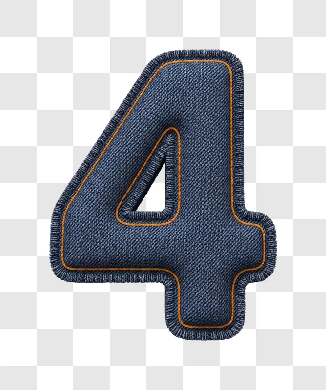 denim number four patch