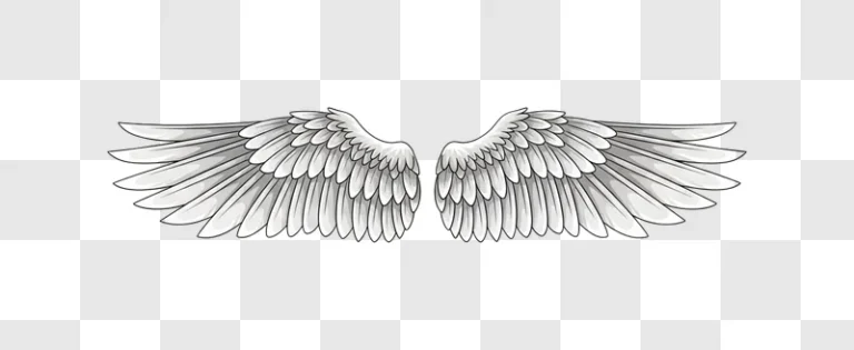 detailed illustration of wings