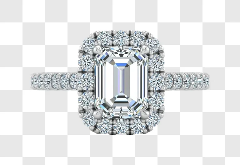 diamond ring with halo setting
