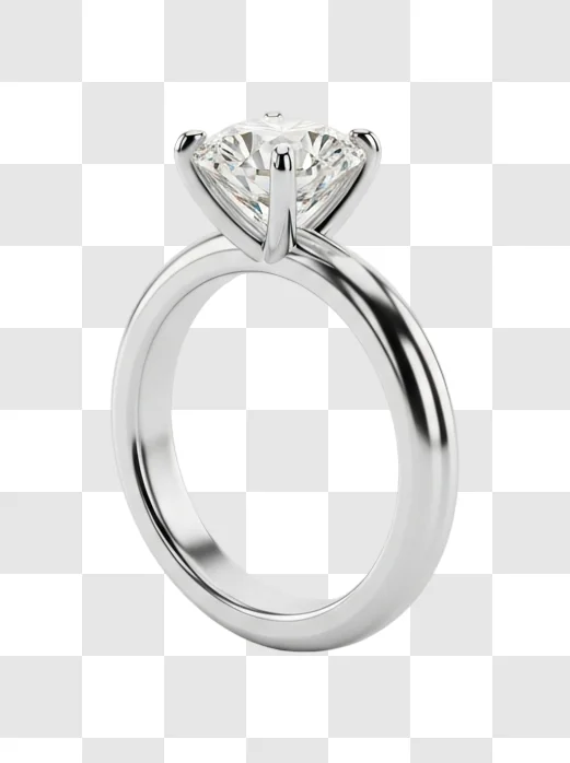 diamond solitaire engagement ring closeup