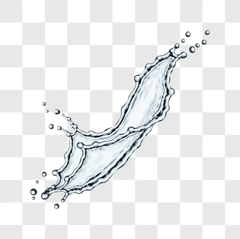 dynamic clear water splash curving energetically