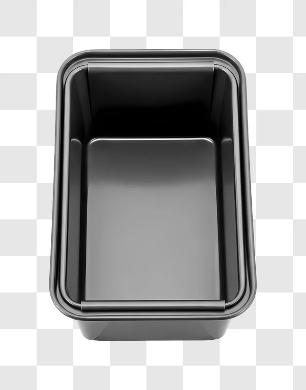 empty metal loaf pan