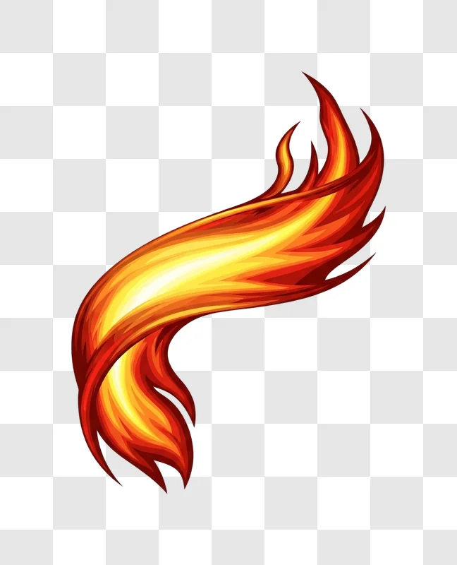 flame element digital art illustration