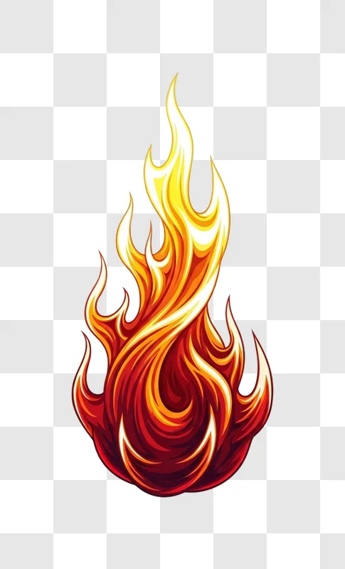 flame fire burning orange red