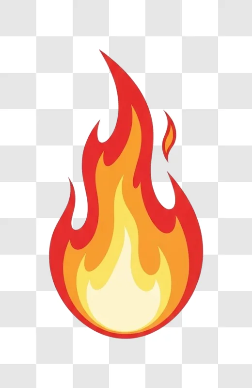flame icon illustration design element